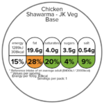 Chicken Shwarma With Green